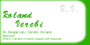 roland verebi business card